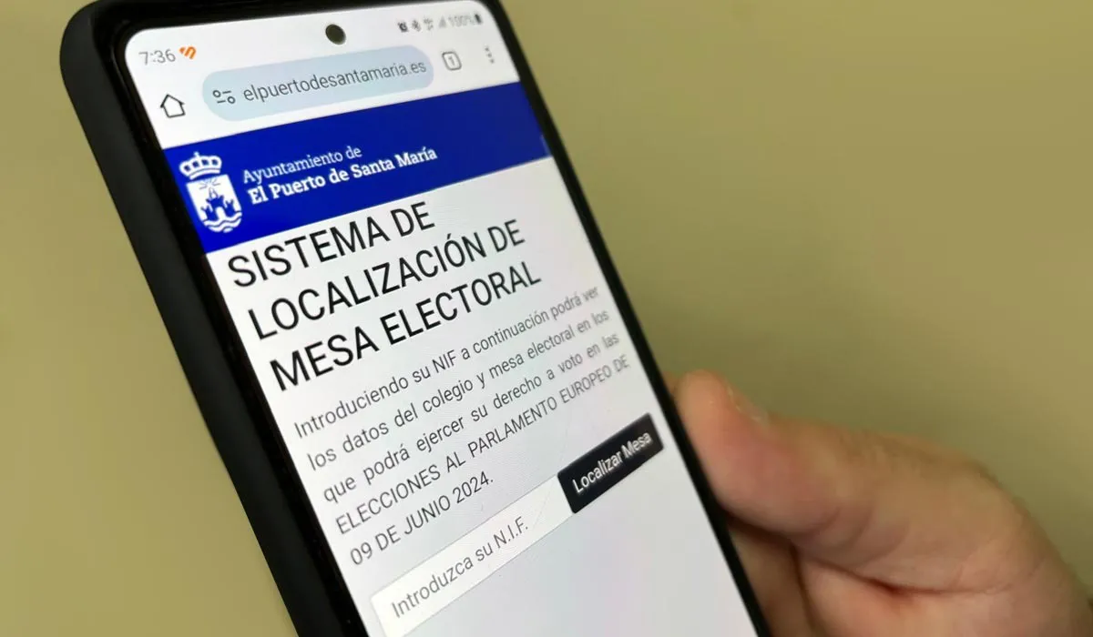 Abierta la consulta del censo electoral para las Elecciones Europeas 2024 en la web municipal de El Puerto