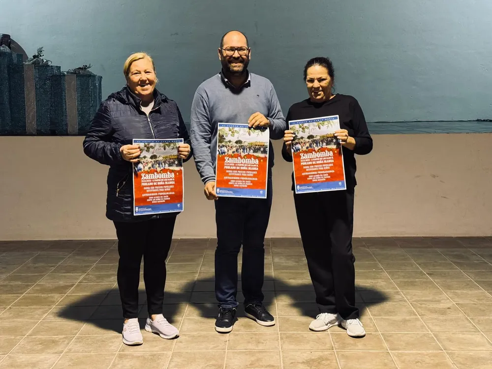 2025.11.14 FOTO PRESENTACIÓN CARTEL ZAMBOMBA POBLADO DE DOÑA BLANCA