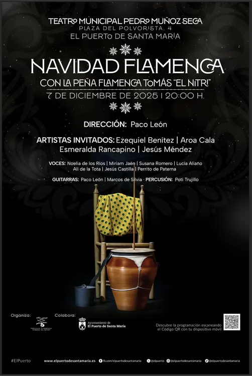 Cartel NAVIDAD FLAMENCA CON LA PEÑA EL NITRI copia