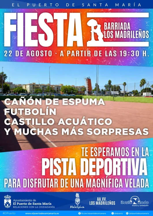 Cartel Fiesta Los MadrilenÞos