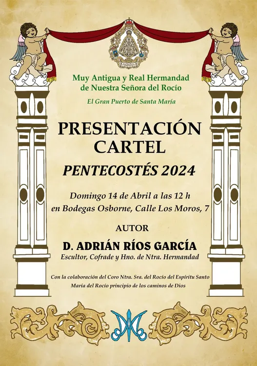 2024. 04. 09 CARTEL ANUNCIADOR ACTO PRESENTACIÓN CARTEL PENTECOSTÉS 2024