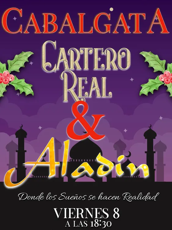 2023. 12. 08 CARTEL CABALGATA CARTERO REAL Y ALADÍN