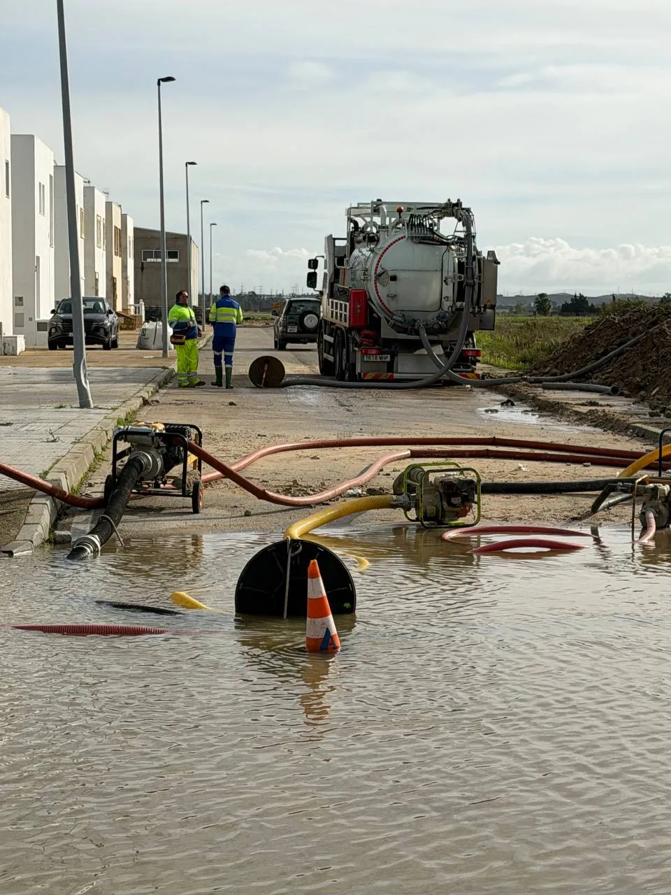 Poblado de Doña Blanca esta mañana 1