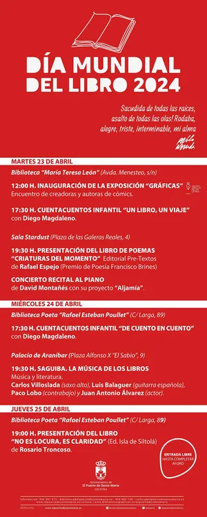 2024. 04. 04 AUTOSOPORTANTE DÍA MUNDIAL DEL LIBRO 2024