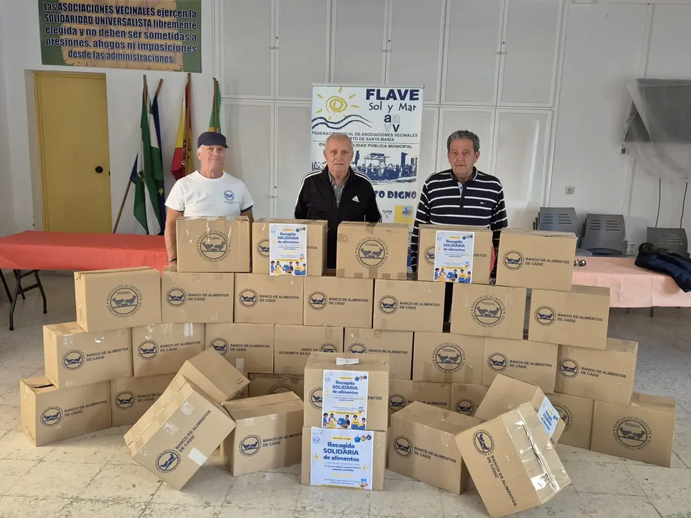 entrega alimentos banco alimentos navidad 2025