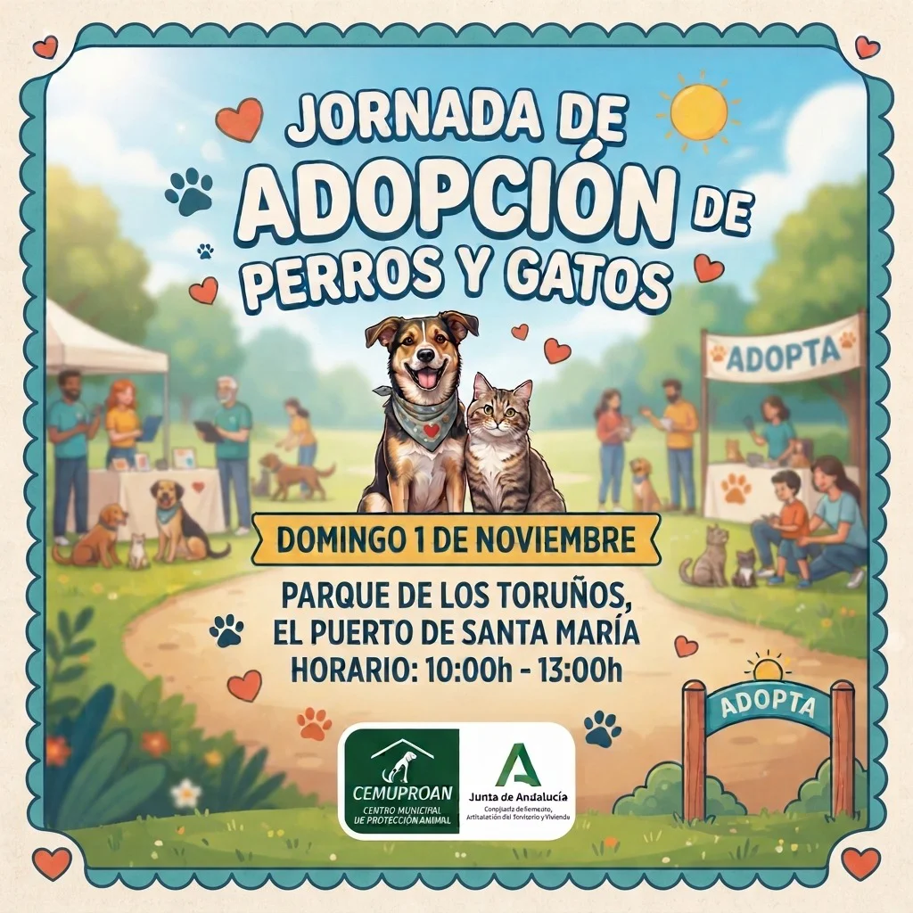 2026.10.29 CARTEL JORNADA ADOPCIÓN PERROS Y GATOS