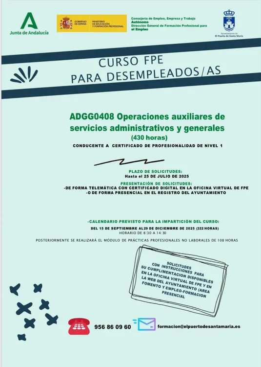 2025.07.17 CARTEL CURSO SERVICIOS ADMINISTRATIVOS