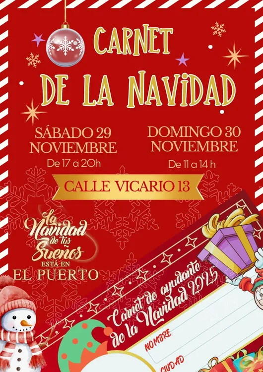 Carnet de Ayudante de la Navidad 2025