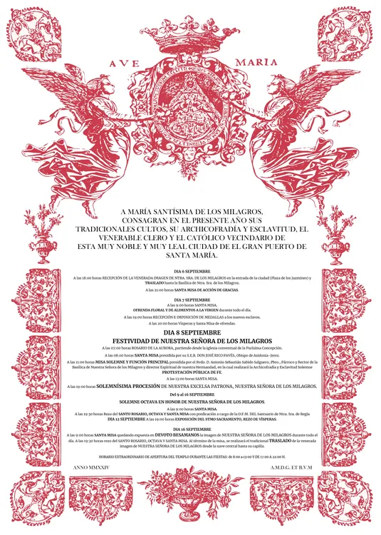 2024. 08. 27 CARTEL DE LOS CULTOS DE LA PATRONA 2024
