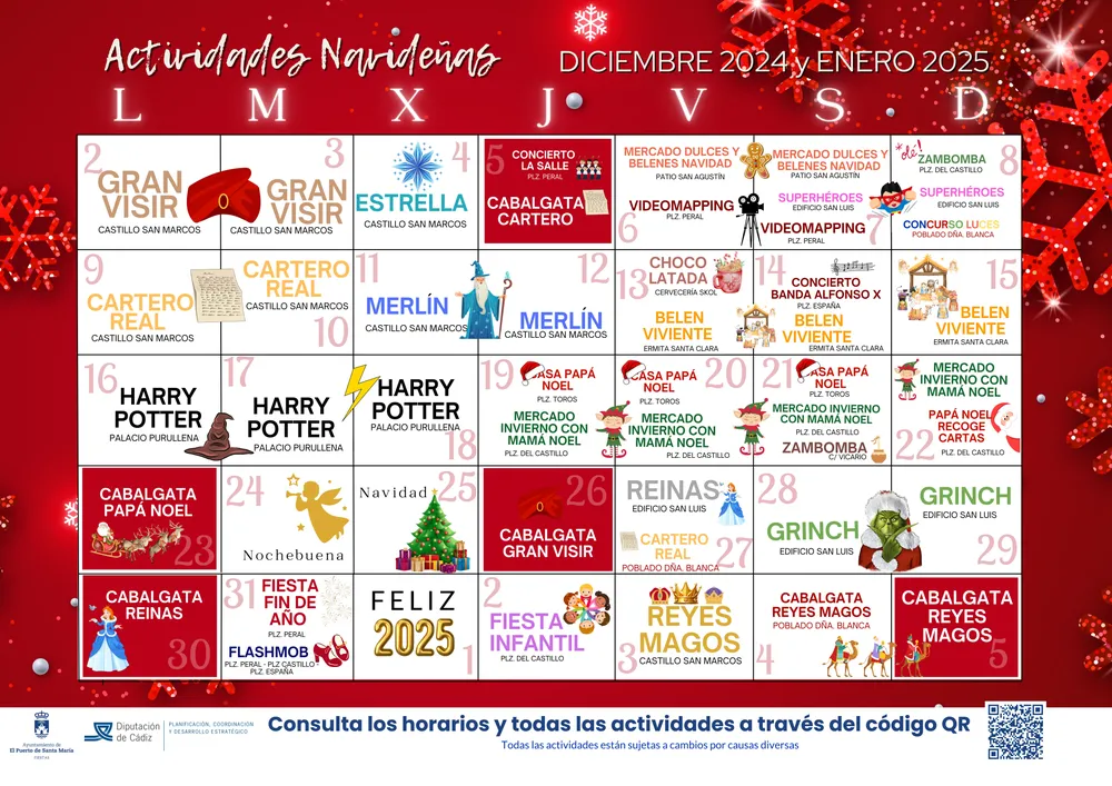 CALENDARIO NAVIDAD dipu