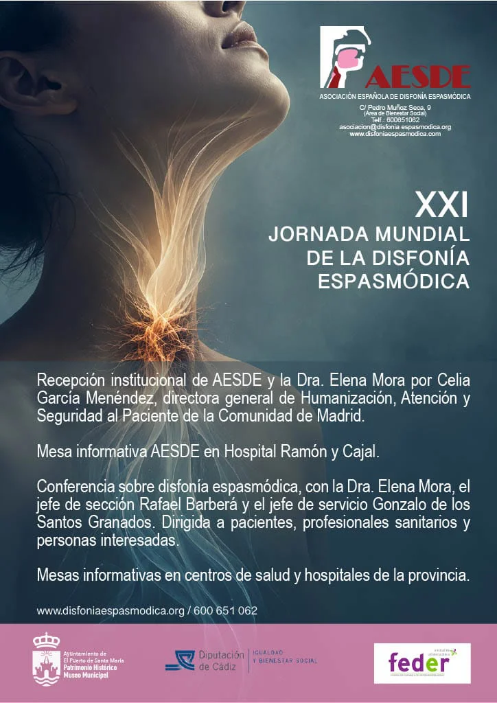 2026.09.21 CARTEL JORNADAS DISFONÍA ESPASMÓDICA