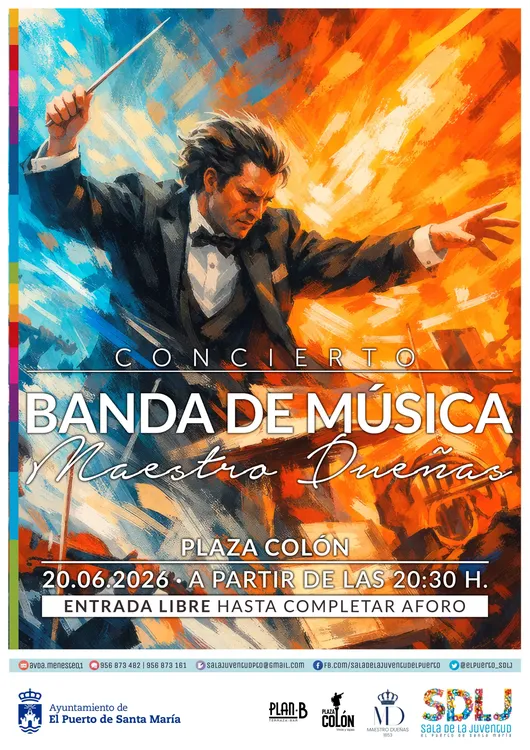 2026.06.15 CARTEL CONCIERTO BANDA MAESTRO DUEÑAS