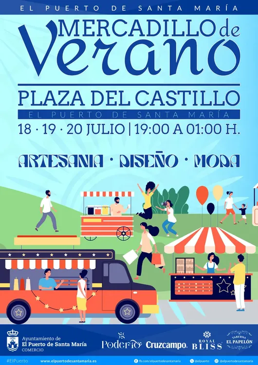 2024. 07. 10 CARTEL MERCADILLO DE VERANO EN PLAZA DEL CASTILLO