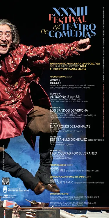 2024. 07. 03 CARTEL XXXIII FESTIVAL DE TEATRO DE COMEDIAS