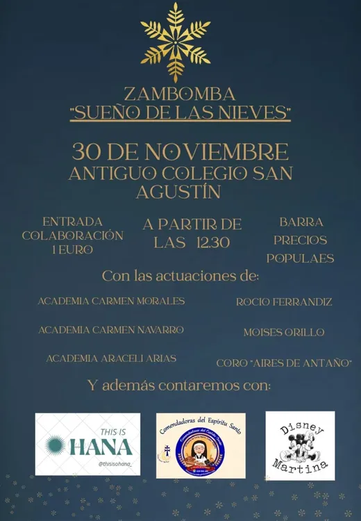 2025.11.27 CARTEL ZAMBOMBA EL SUEÑO DE LAS NIEVES