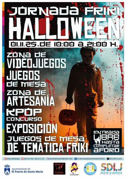 2025.10.30 CARTEL JORNADA FRIKI HALLOWEEN